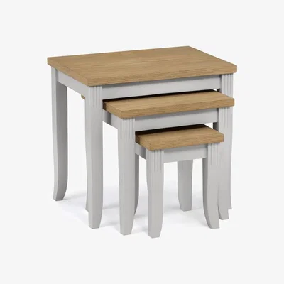 The Range Davenport Nest Of Tables - Grey and Oak