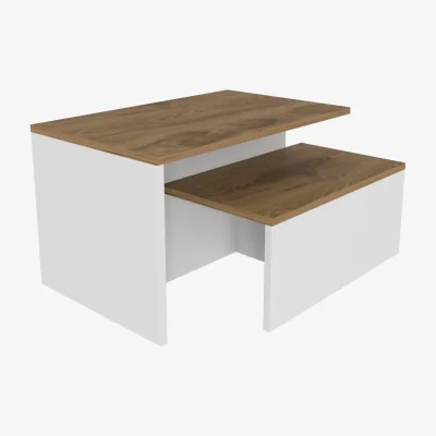 The Range Twins Nesting Table - Oud and White