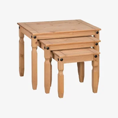 The Range Corona Large Nest of Tables - Antique Wax