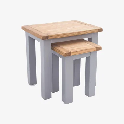 The Range Mirano Nest of Tables - Set of 2 - Grey