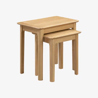 The Range Kingham Nest of  2 Tables - Oak