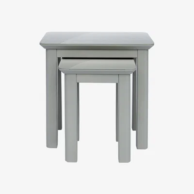 The Range Elgin Nest Of 2 Tables With Glass Tops