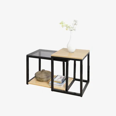 The Range SoBuy Nesting Tables, Set of 2 End Table