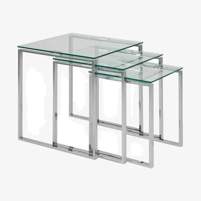 The Range Katrine Nest of Tables - Glass