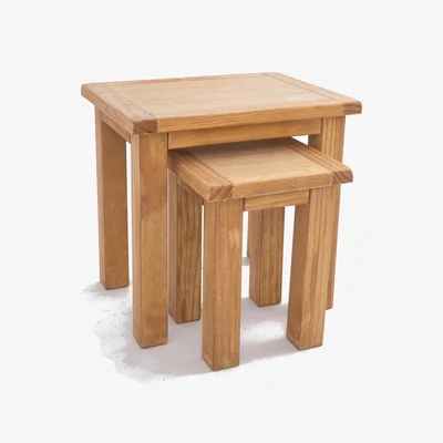 The Range Lugo Nest of Tables - Set of 2 - Light Wood