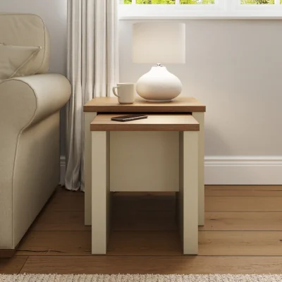 The Range Lancaster Nesting Tables - Cream