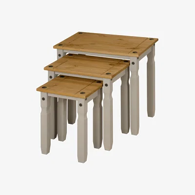 The Range Corona Nest of Tables Grey - Grey