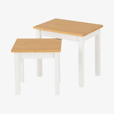The Range Ludlow Nest of Tables - White, Oak