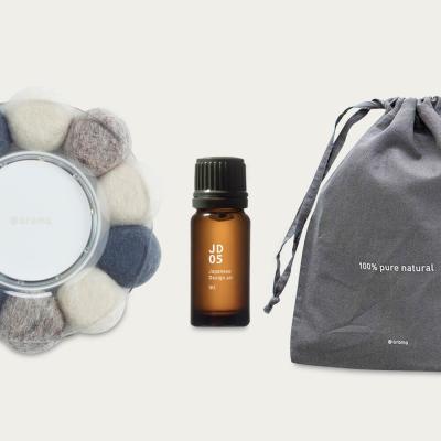 Bombinate.com Ivory/Grey Aroma Bonbon JD 05 Iki Diffuser Set
