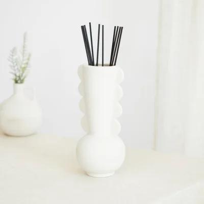 Dunelm Scandi Oslo Bjerke Activated Charcoal & Matcha Diffuser White