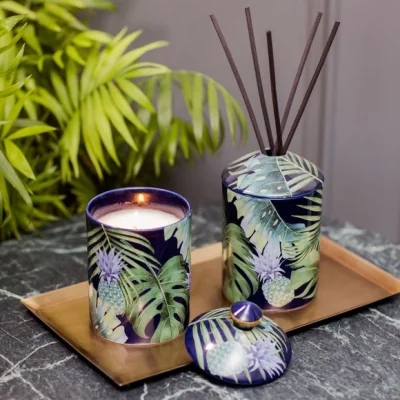 Dunelm Stoneglow Urban Botanics Pineapple Pomelo Diffuser Blue