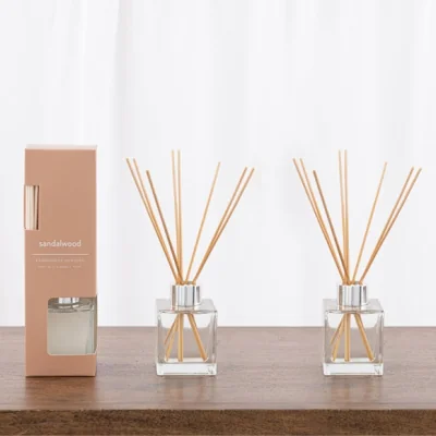 Dunelm Set of 2 Sandalwood Diffusers Brown