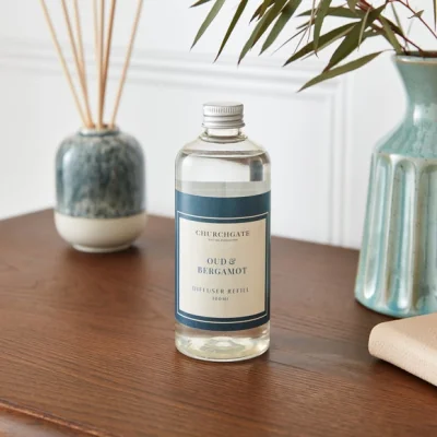 Dunelm Churchgate Oud and Bergamot Diffuser Refill Clear