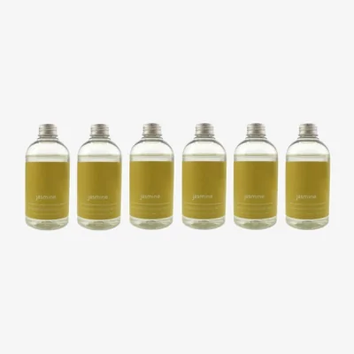 Dunelm Set of 6 Jasmine Diffuser Refill 240ml Yellow