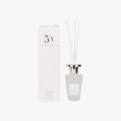 Dunelm 5A Fifth Avenue White Sandalwood 150ml Reed Diffuser White