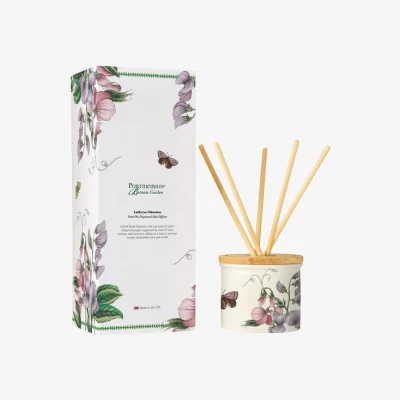 Dunelm Botanic Garden Sweet Pea 200ml Reed Diffuser White