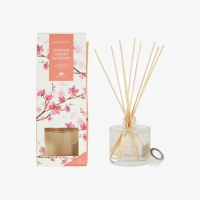 Dunelm Japanese Cherry Blossom Diffuser 200ml Pink