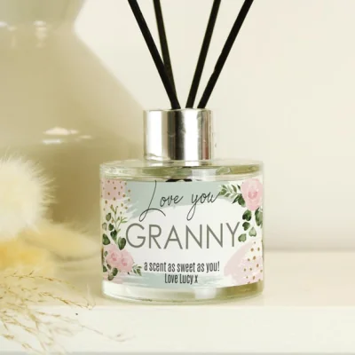 Dunelm Personalised Abstract Rose Reed Diffuser MultiColoured
