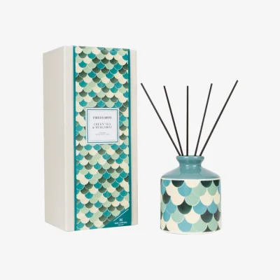 Dunelm Fired Earth Ceramic Green Tea and Bergamot Diffuser Green
