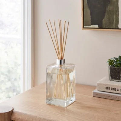 Dunelm Sandalwood & Amber Diffuser, 400ml Clear