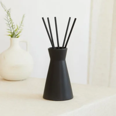 Dunelm Scandi Black Activated Charcoal & Matcha Diffuser Black