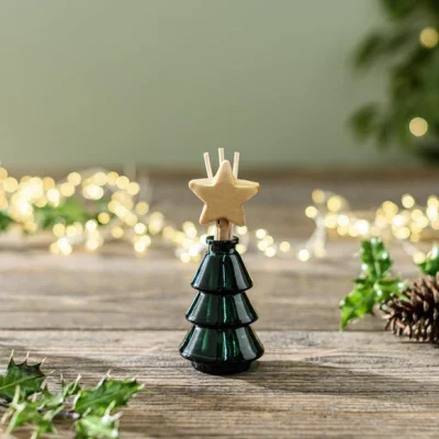 Dunelm Festive Garland Christmas Tree Diffuser Green