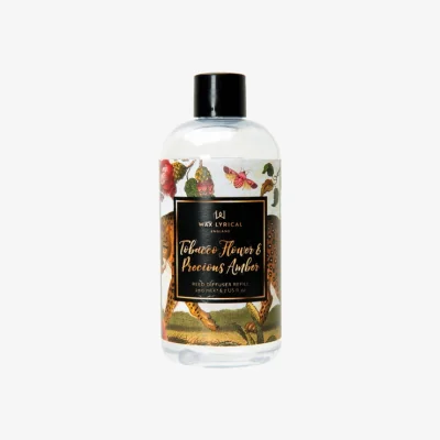 Dunelm Tobacco Flower & Precious Amber 200ml Reed Diffuser Refill Clear