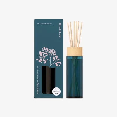 Dunelm The Aromatherapy Co Floral Bloom Lily Diffuser 150ml Blue