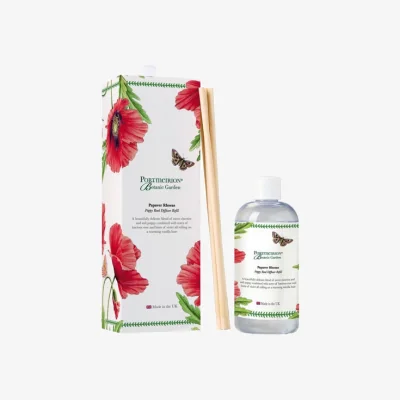 Dunelm Botanic Garden Poppy 200ml Reed Diffuser Refill White