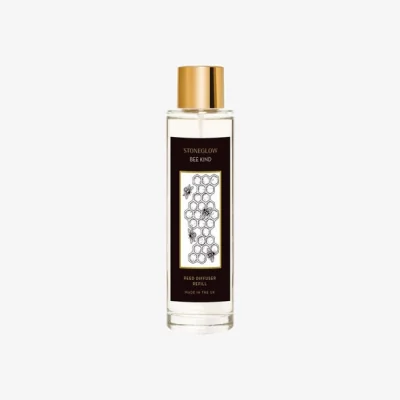 Dunelm Stoneglow Keepsake Bee Kind Diffuser Refill Black and white