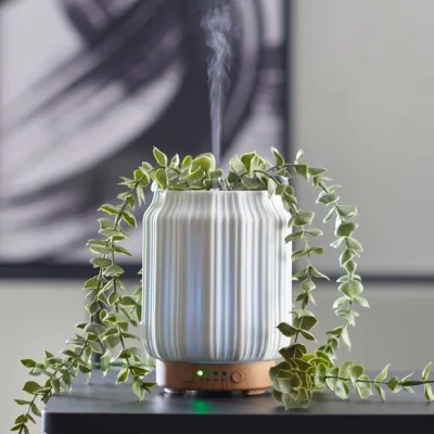 Dunelm Trailing Eucalyptus Electronic Diffuser White