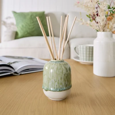 Dunelm Churchgate Amber and Pine Diffuser Green
