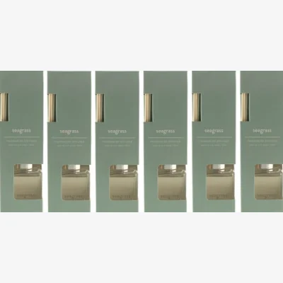 Dunelm Set of 9 Seagrass 100ml Diffusers Clear