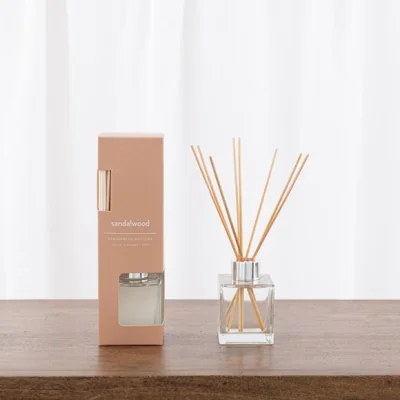 Dunelm Pack of 9 Sandalwood Diffusers 90ml Brown