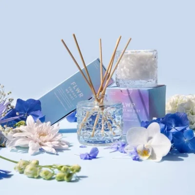 Dunelm The Aromatherapy Co FLWR Forget Me Not Diffuser 90ml Blue