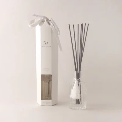 Dunelm 5A Ribbed Peony Petal and Silk 120ml Reed Diffuser NA