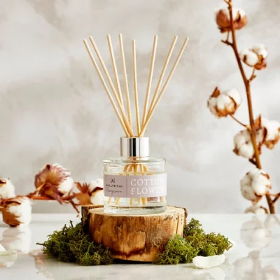 Dunelm Home Grown Cotton Flower Diffuser Natural