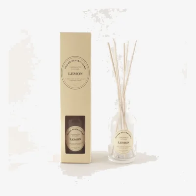 Dunelm Odour Neutralising Lemon 100ml Reed Diffuser Yellow