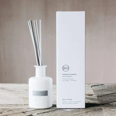 Graham & Green Bamboo and Jasmine Diffuser Set