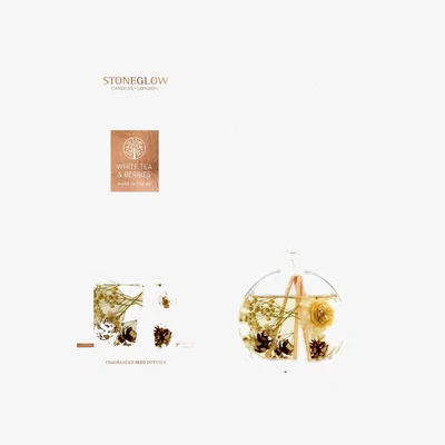 Habitat Stoneglow Candles Scented Reed Diffuser  White Tea & Berries