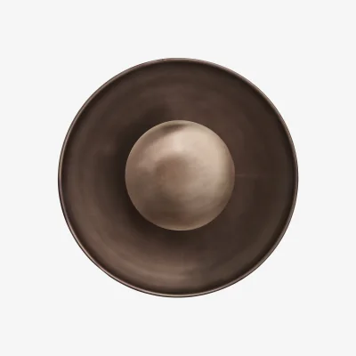 Industville Boston Round Metal Diffuser Wall Light