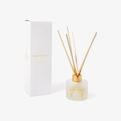 John Lewis Katie Loxton Happy Birthday Sweet Vanilla & Salted Caramel Reed Diffuser, 100ml