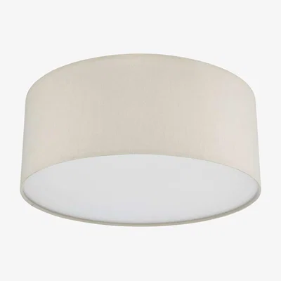 Knees dar lighting CIE5201 Cierro 3 Light Flush Taupe With Diffuser 40cm