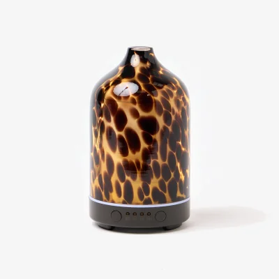 Oliver Bonas Tortoiseshell Glass Essential Oil Electric Aroma Diffuser
