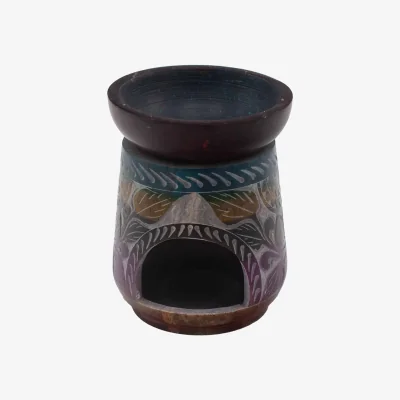 The Range Large Soapstone Oil Burner Elephant Five Colours MultiColor - Multicolor