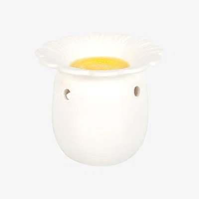 The Range Daisy Delight Oil Burner For Fragrance And Wax Melts - White