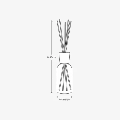The Range Candlelight Sandalwood & Spice Large 1L Reed Diffuser - Green