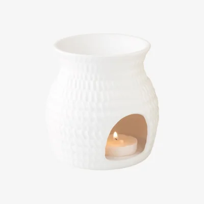 The Range Woven Basket Effect Oil Burner and Wax Warmer