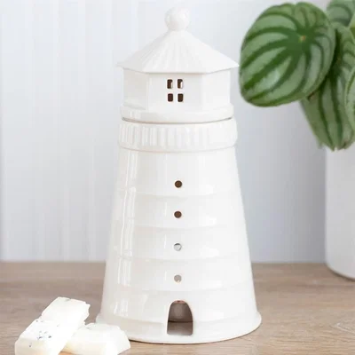 The Range Gloriously Good Lighthouse Oil Burner and Wax Warmer - White