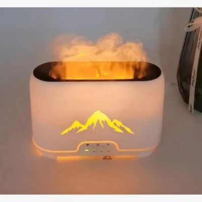The Range Himalayas Aroma Atomiser Flame Effect Remote Control USB Diffuser Ultrasonic - White